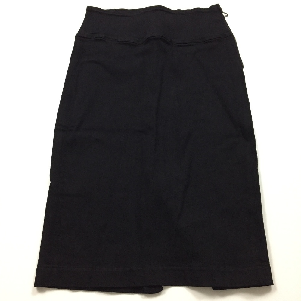 CITIZENS OF HUMANITY Black Denim Pencil Skirt